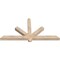 Ekena Millwork Kennewick Smooth Timber Gable Bracket, Douglas Fir, 60"W x 30"H x 3 1/2"D x 3 1/2"F, 12/12 Pitch GBW060X30X0404KEN00SDF - alternate 4